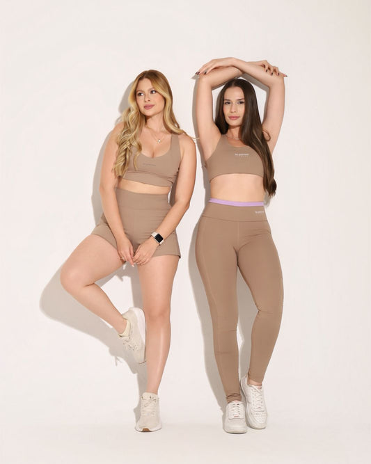 Conjunto Wish Duo Color Bege (Calça + Top)