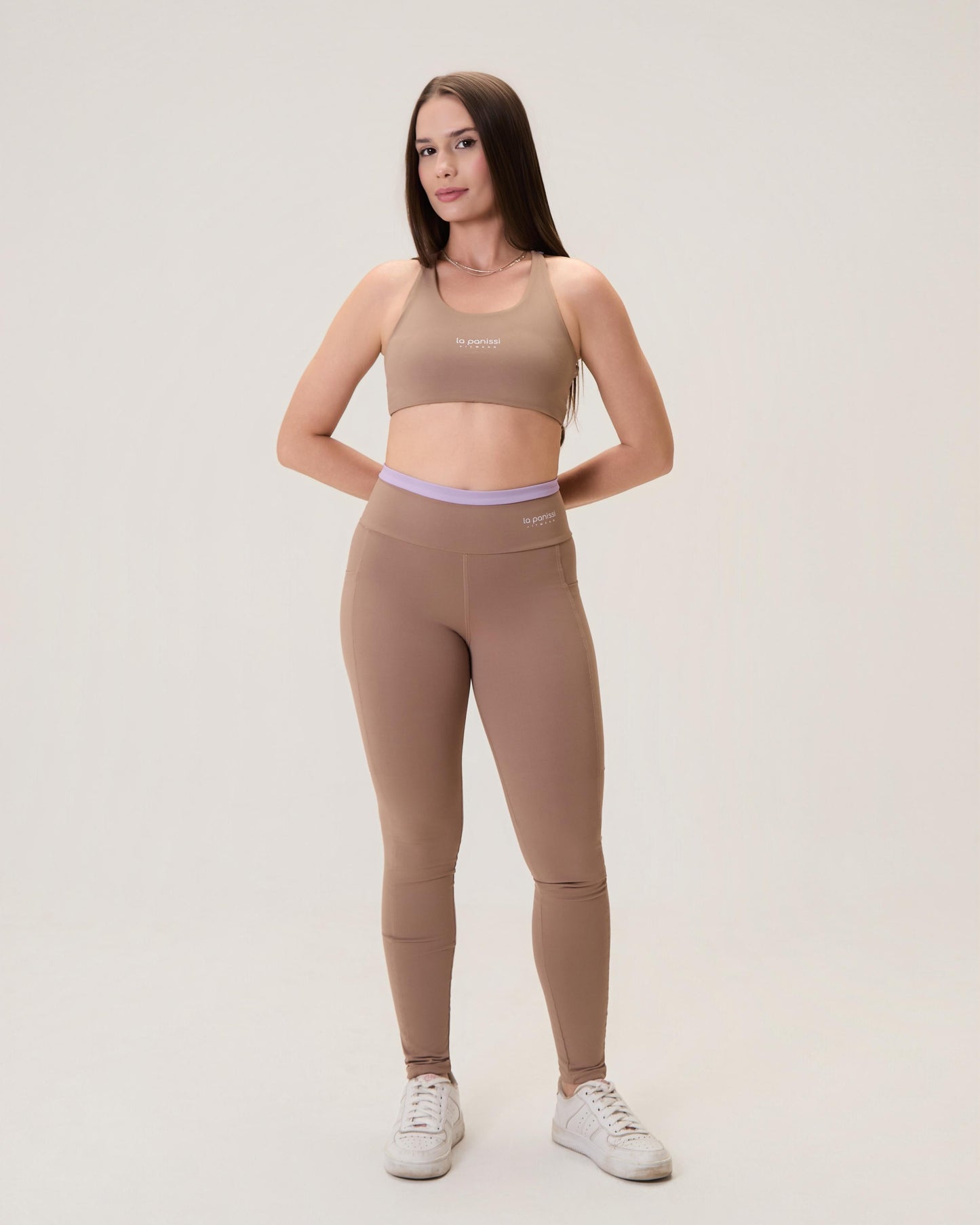 Conjunto Wish Duo Color Bege (Calça + Top)